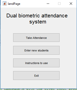 dual biometric attendance system