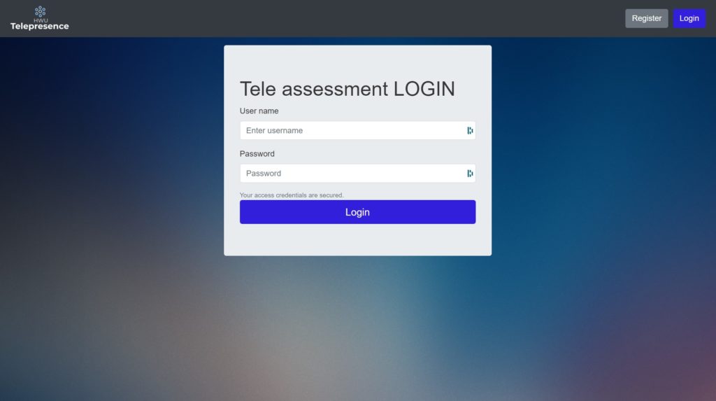 tele assessment using pepper